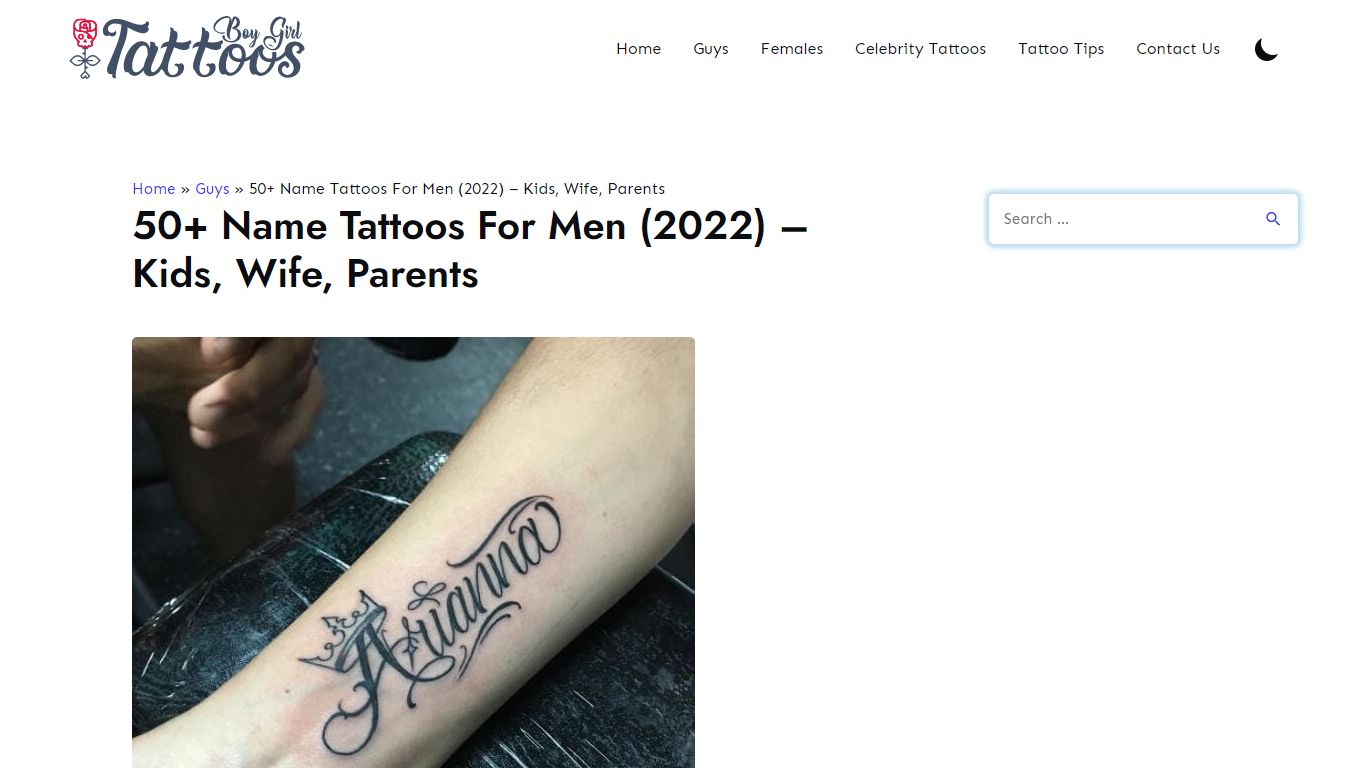 50+ Name Tattoos For Men (2022) - Kids, Wife, Parents - TattoosBoyGirl