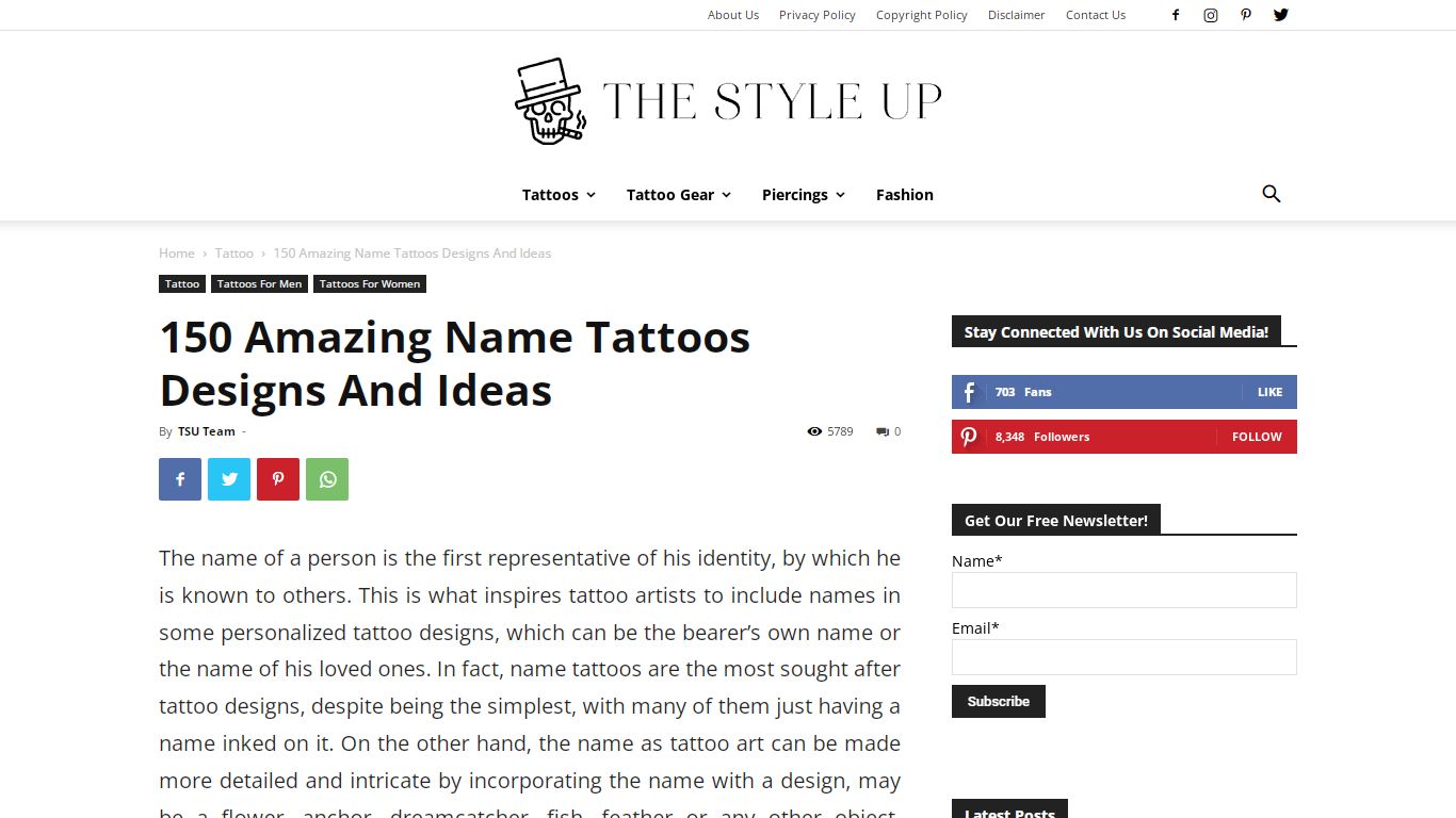 150 Creative Name Tattoos Ideas (Ultimate Guide, August 2022)